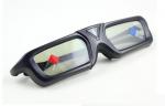 Fresh Rate 120HZ DLP Link 3D Glasses with Active Shutter Powered