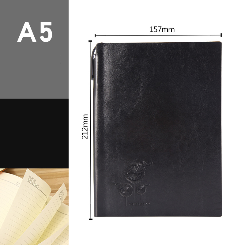 2022 Custom Logo Pu Leather Softcover Notebook Journal for Daily Weekly Monthly Planner