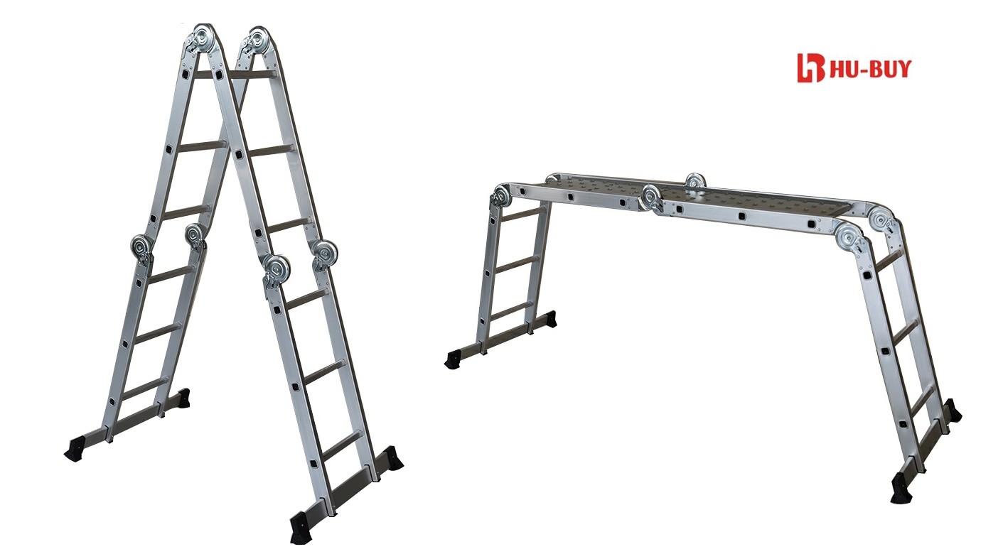 Outdoor Aluminum Multi Purpose Ladder Safety Aluminium Telescopic Ladder