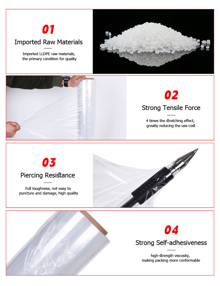 PVDC Cling Film Food Grade High Temperature Resistant Hotel Package Large Roll Slide Cutter Kitchen Microwave Cooking