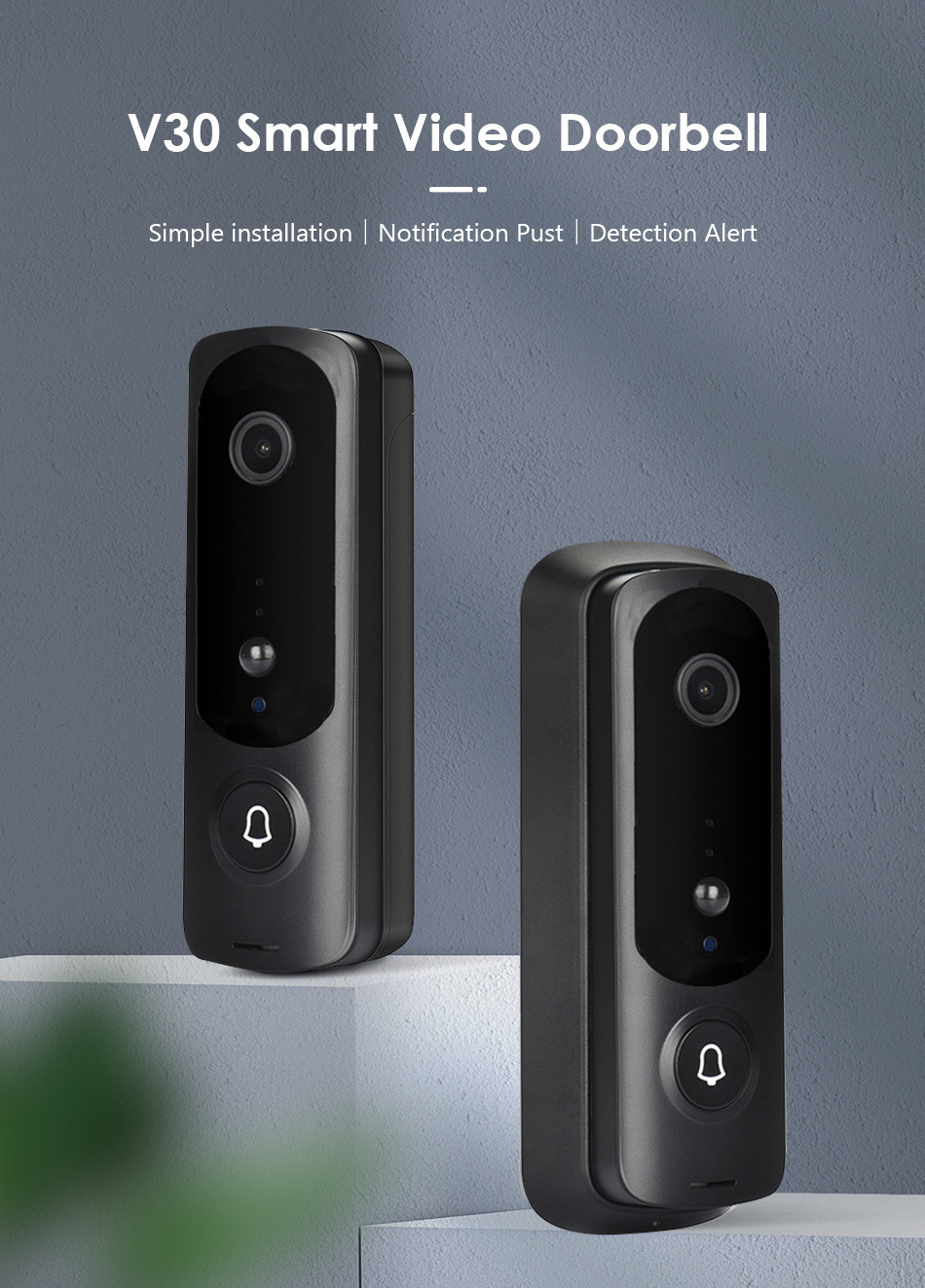 OEM ODM Smart WiFi Video Doorbell HD Security Camera With PIR Motion Detection
