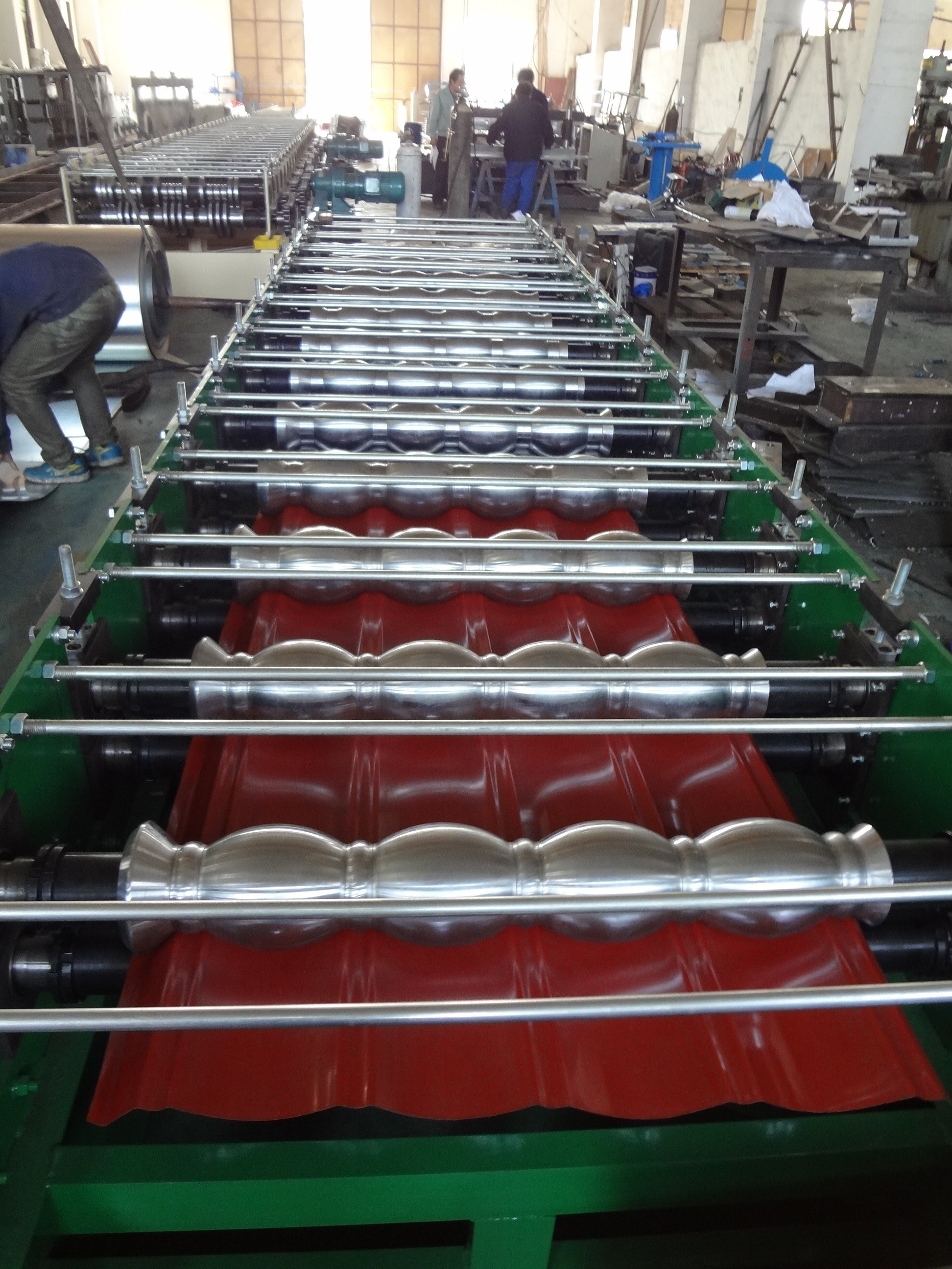 18 Roller Stations Double Layer Roll Forming Machine Steel Thickness 0.3 - 3.0 mm