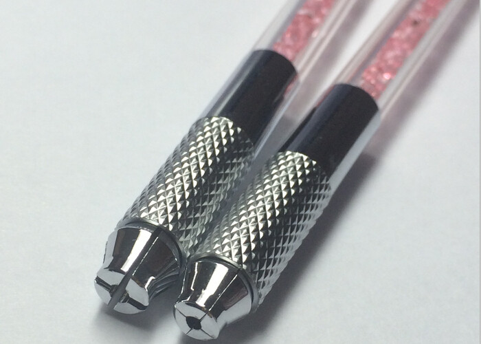 Crystal 110MM Permanent Makeup Tattoo Manual Pen , Needle Blade Cosmetic Tattoo Pen