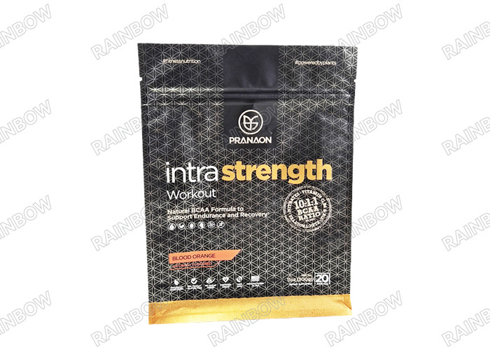 Custom Coffee Protein Powder Aluminum Foil Packaging Bags With Valve Smell Proof Mylar Bag