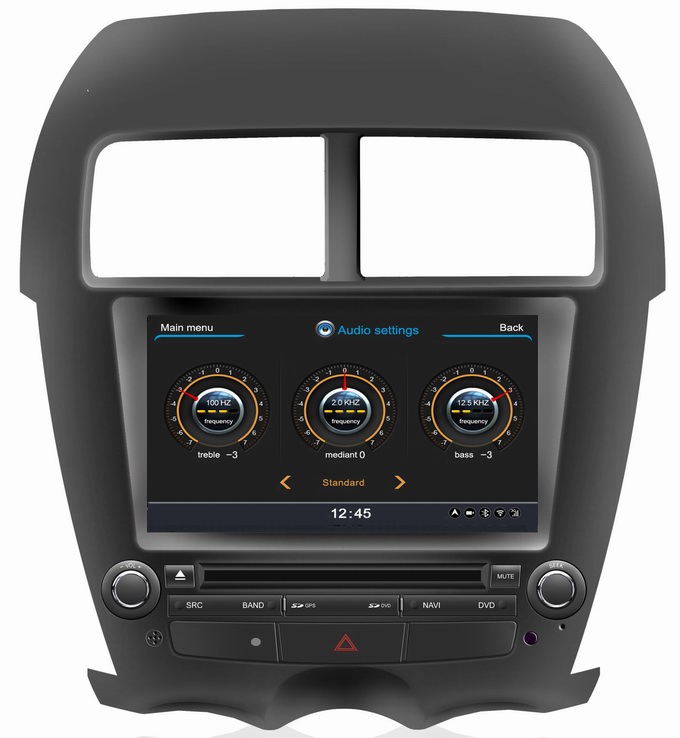 Autoradio with dvd for Mitsubishi ASX 2010-2011 with CD MP3 english language audio OCB-026