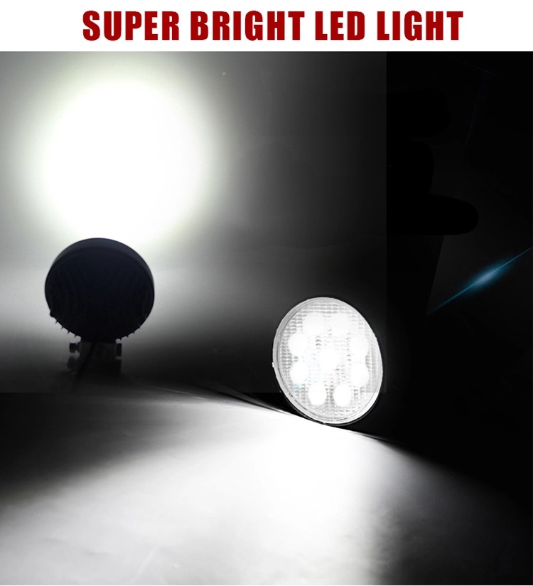 60 Degree 27W Round Flood Waterproof LED Work Lights