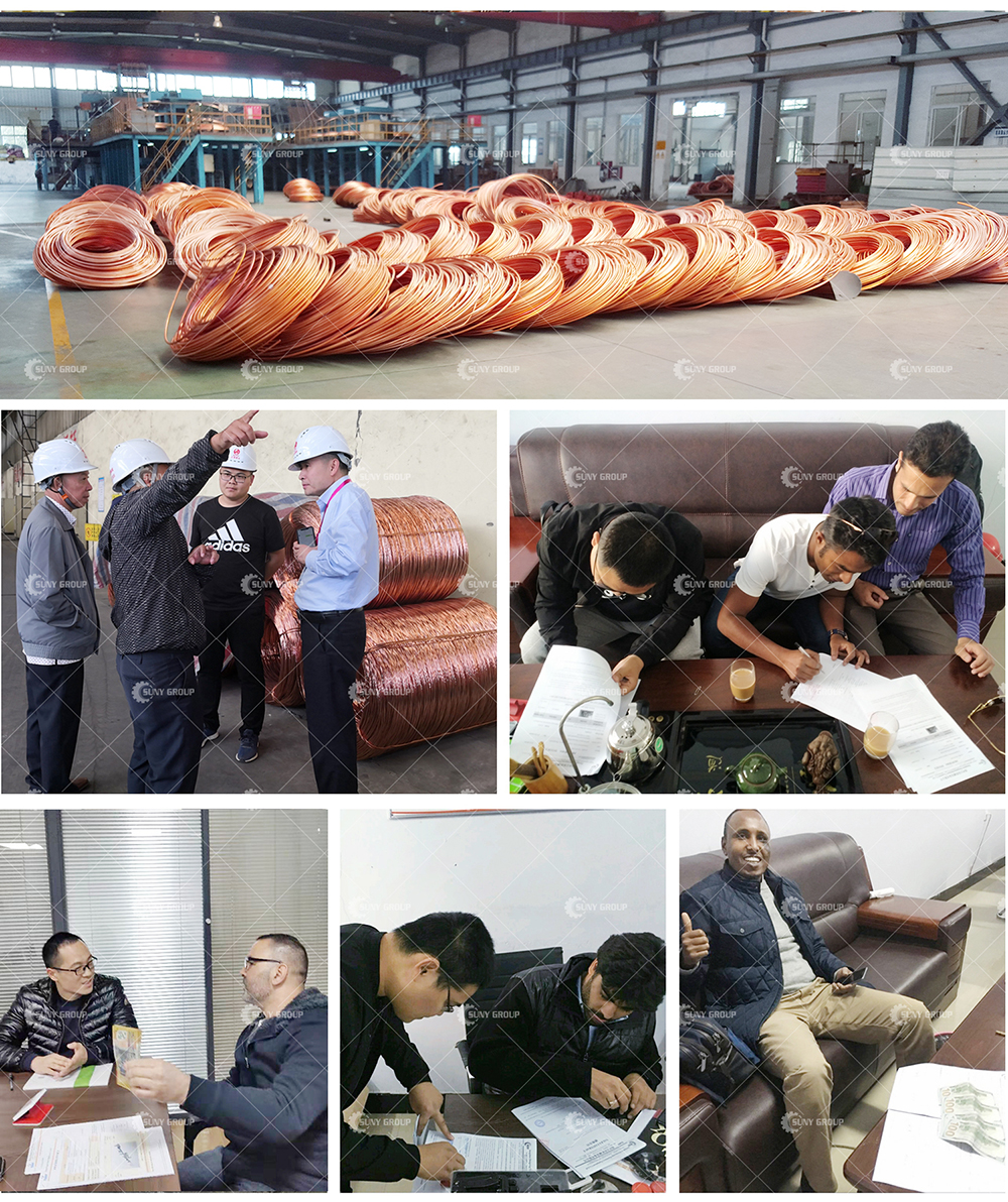 12000T/Year Cathe Copper Rod Upward Continuous Casting and Rolling Machine