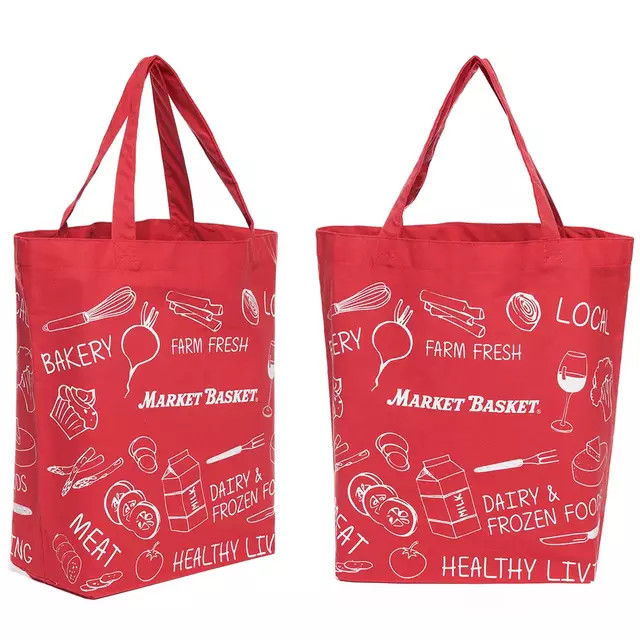 12oz Red Blue Cotton Shopping Custom Packaging Bag