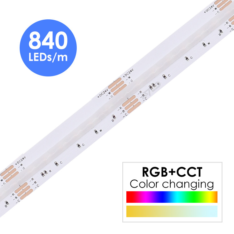 RGB CCT Led Strip COB Strip Light Multi Coloured Garden Led Streifen
