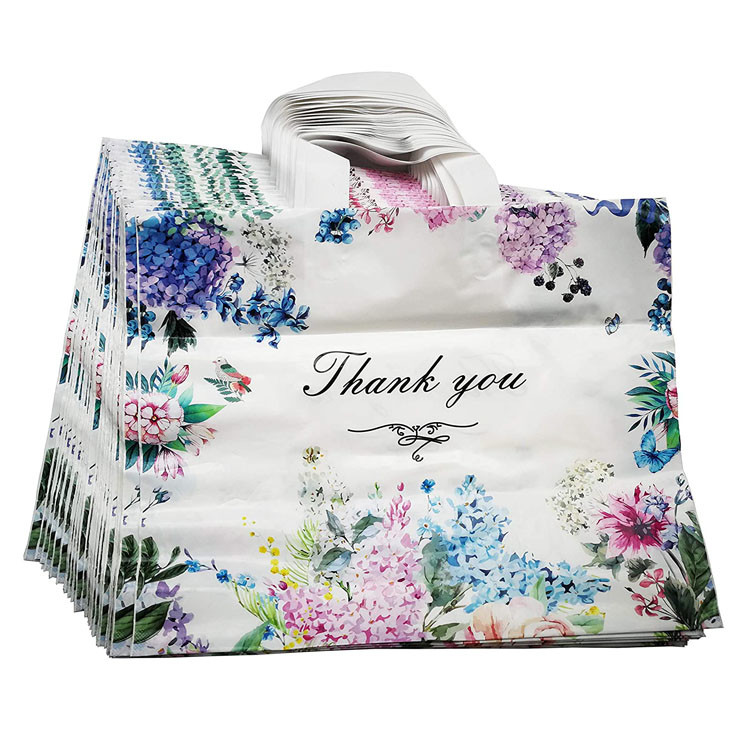 80mic Plastic Poly Packaging Bag For Clothes Shopping Disposable