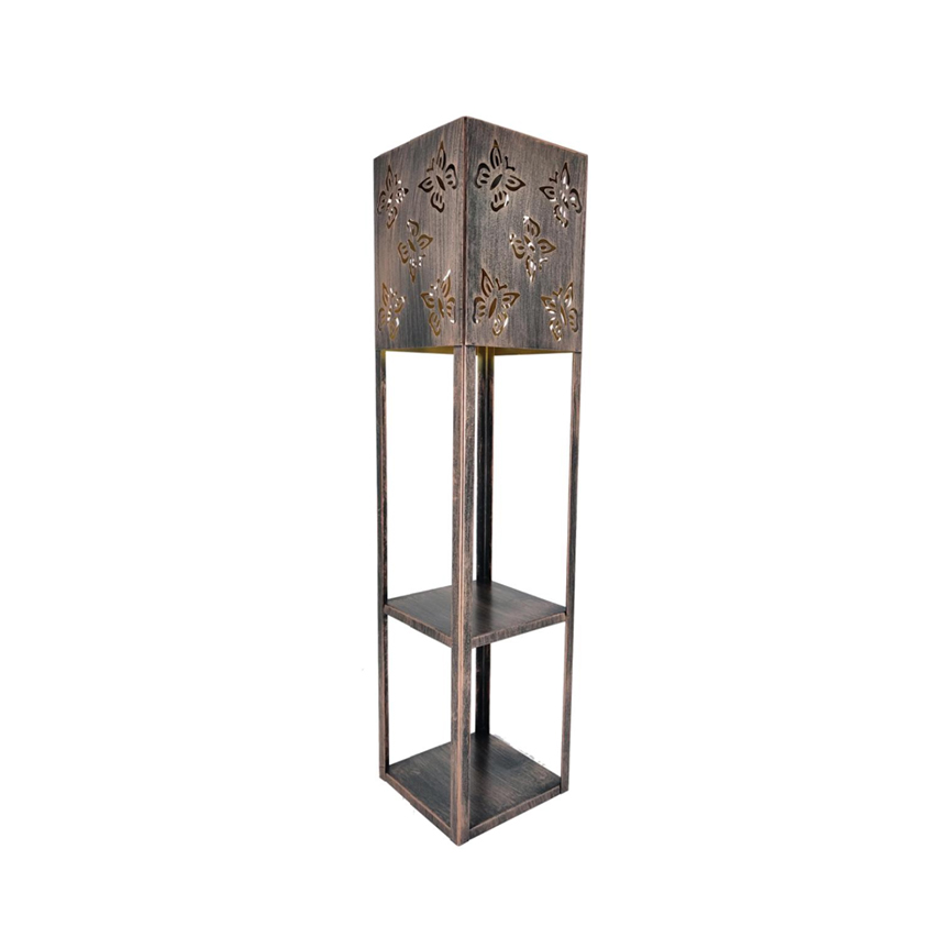 Metal Solar Garden Butterfly Design LED Solar Flower Stand Planter Decorative Stand
