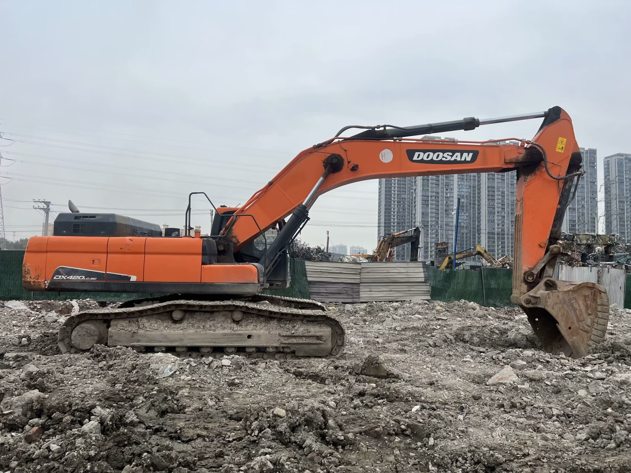 Transport Width 3.2 m 2021 Doosan DX420 Used Excavator Doosan Excavator Dx420lc-9c