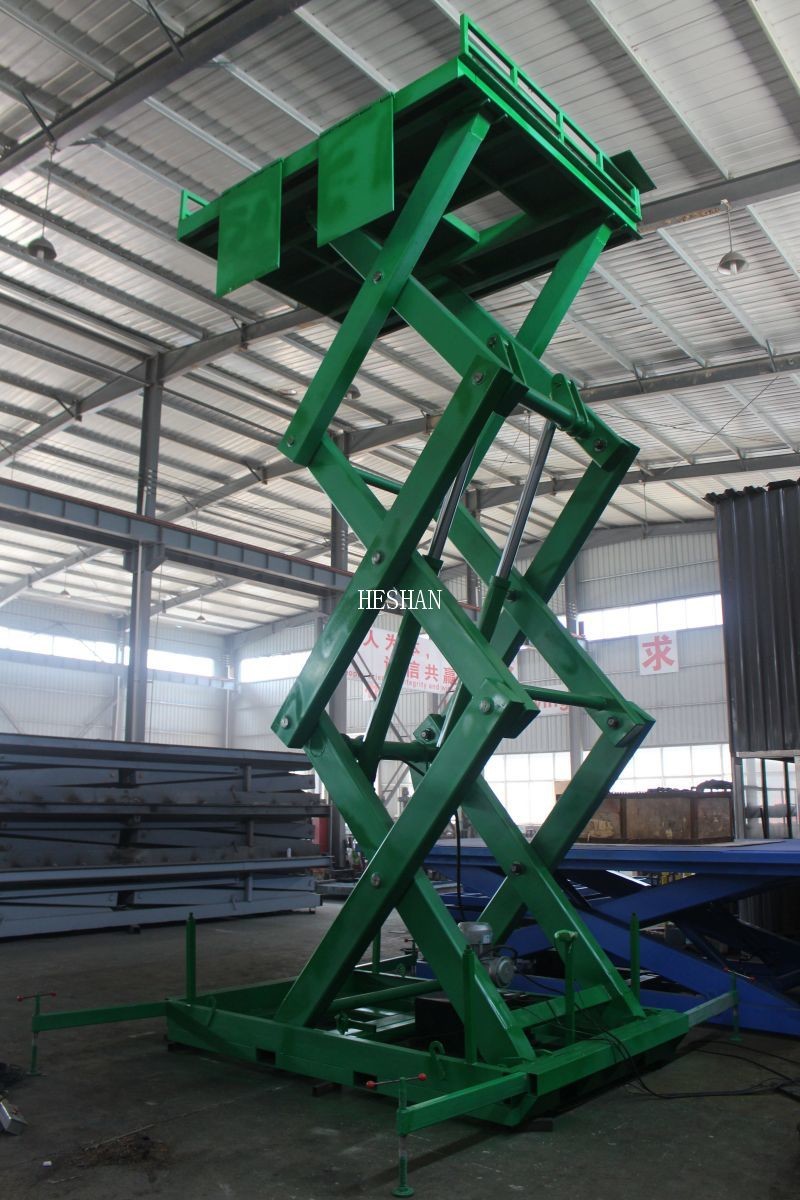 Container Load Heavy Duty Hydraulic Lift Electric Large Scissor Lift Platform OEM