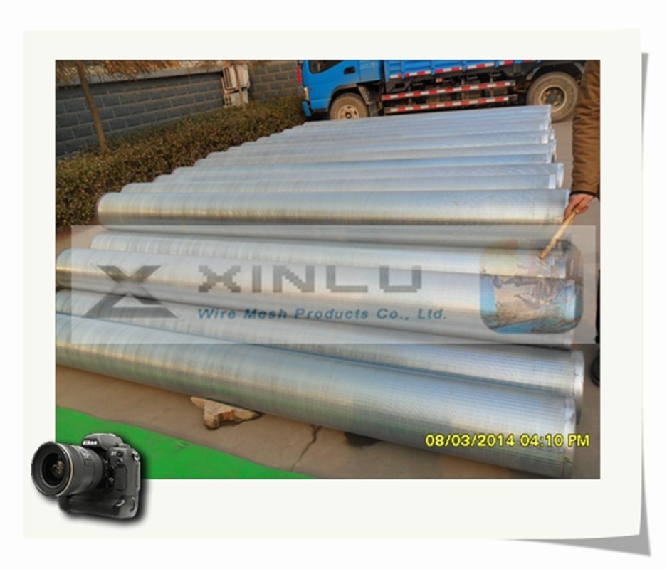 30 - 3000 Micron Filter Wedge Wire Screen Pipe V Wire Galvanized Carbon Steel Pipe
