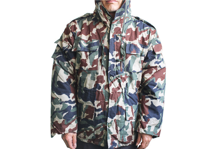 Winter M65 Camouflage Military Jacket Windproof Waterproof For Nepal Army