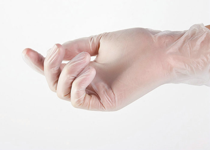 Food Safe Clear Medical Vinyl Gloves Thick Heavy Duty Resilience