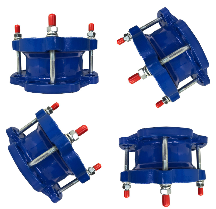 Ductile Iron Flange Adapter Slotted Epoxy HDPE PVC PE DI Pipe Quick Special
