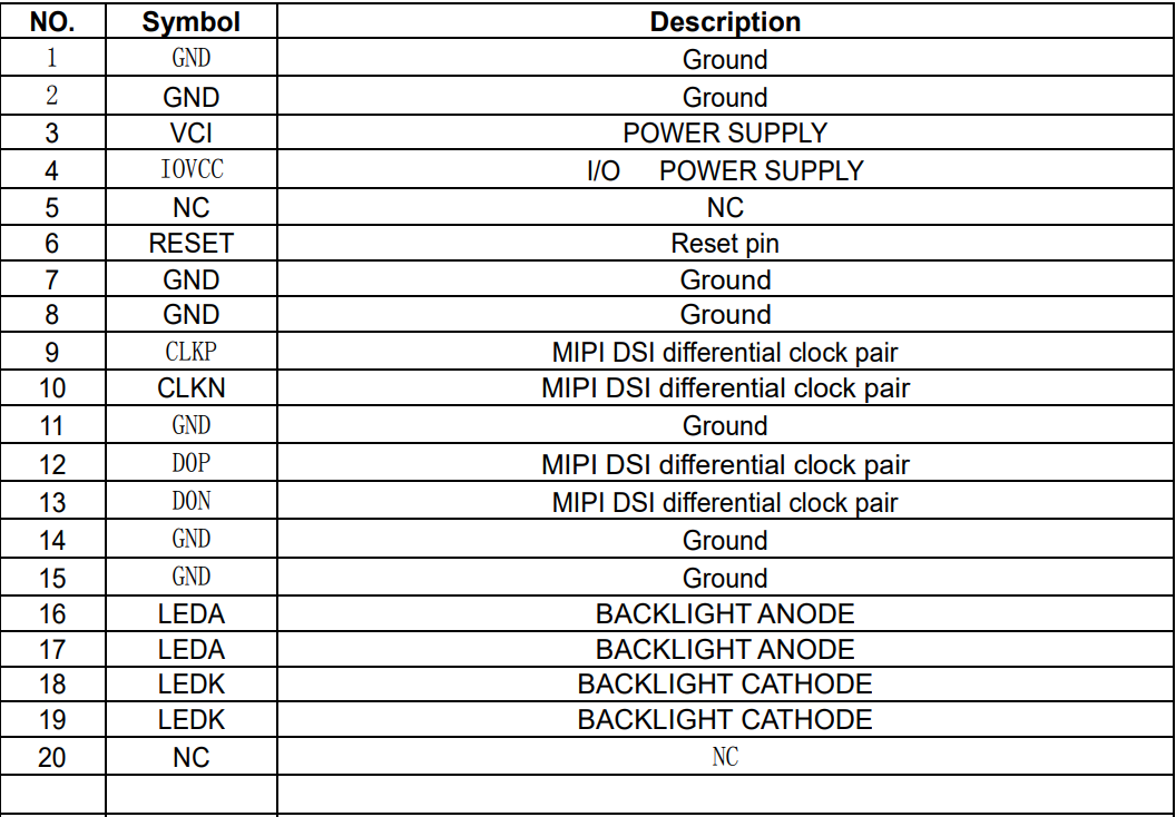 320 X 480 IPS MIPI TFT LCD Module Resistive LCD Display 3.5 Inch