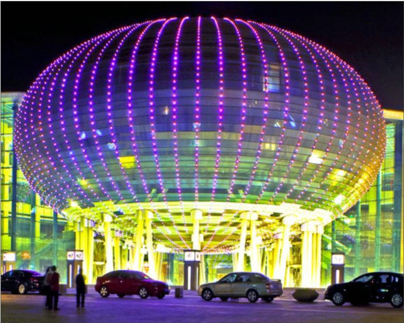 Touchscreen Pixel LED Mesh Screen Creative Customized IP65 for Video Wall