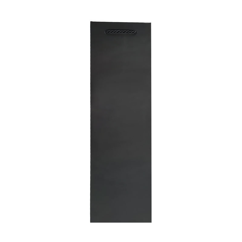 OEM Matte Gusseted Recycled Paper Wine Bags With Cotton Handles