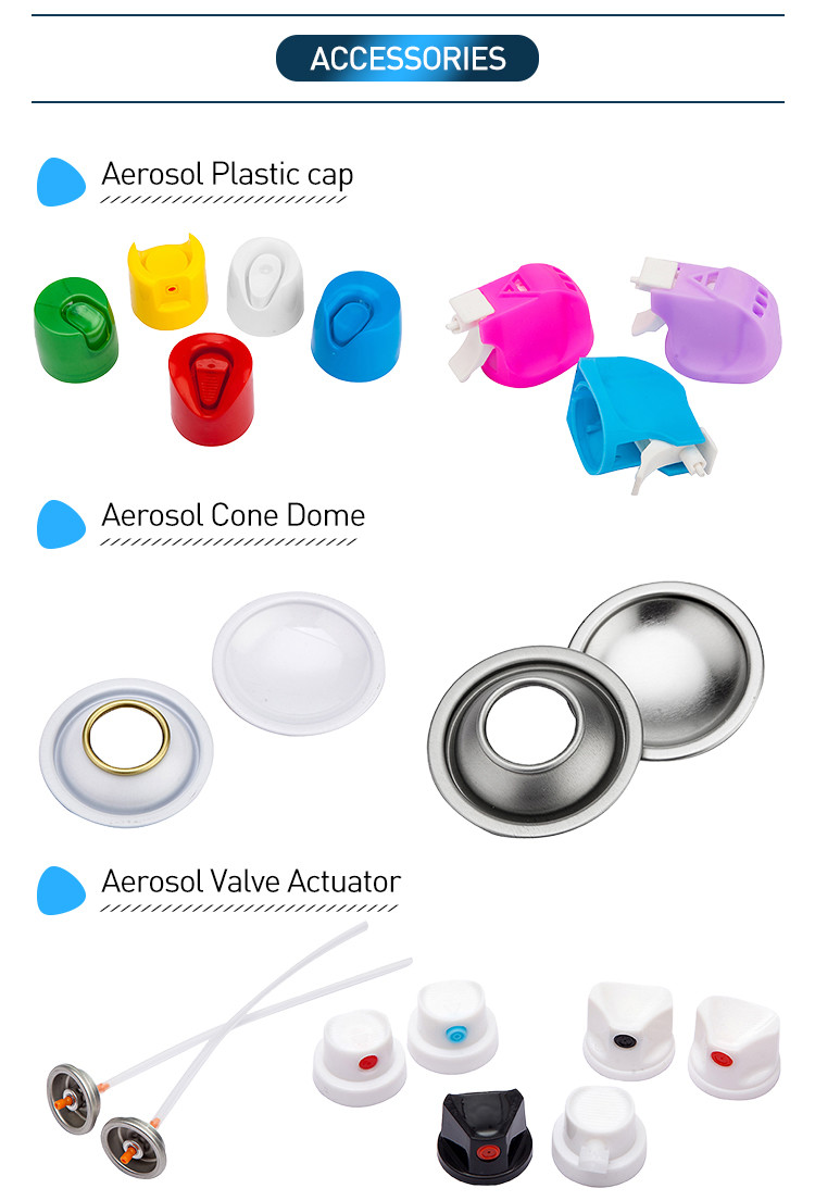 Durable Metallic Spray Paint Valve 1inch Tinplate Plastic Material