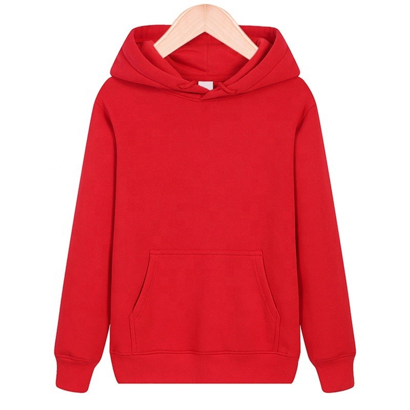 Wholesale Custumized Embroidered Custom Hoodies plain thick pullover hoodie unisex