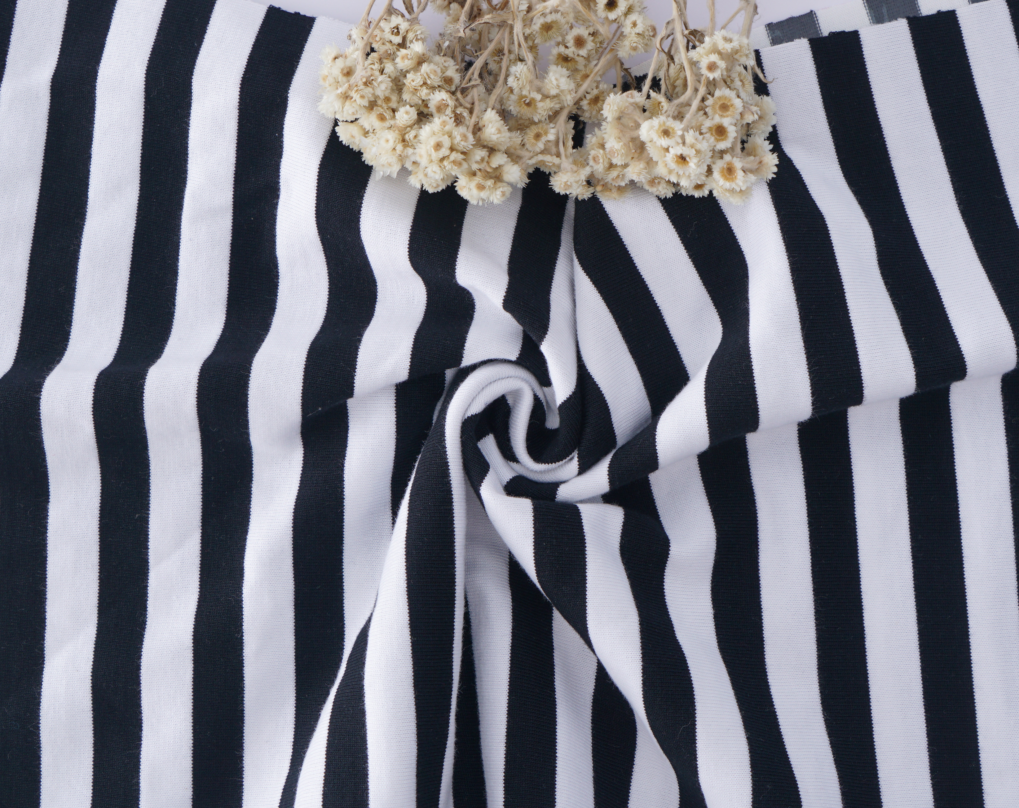 Not Easy To Deform Comfortable Striped Material Fabric For Casual Wear
