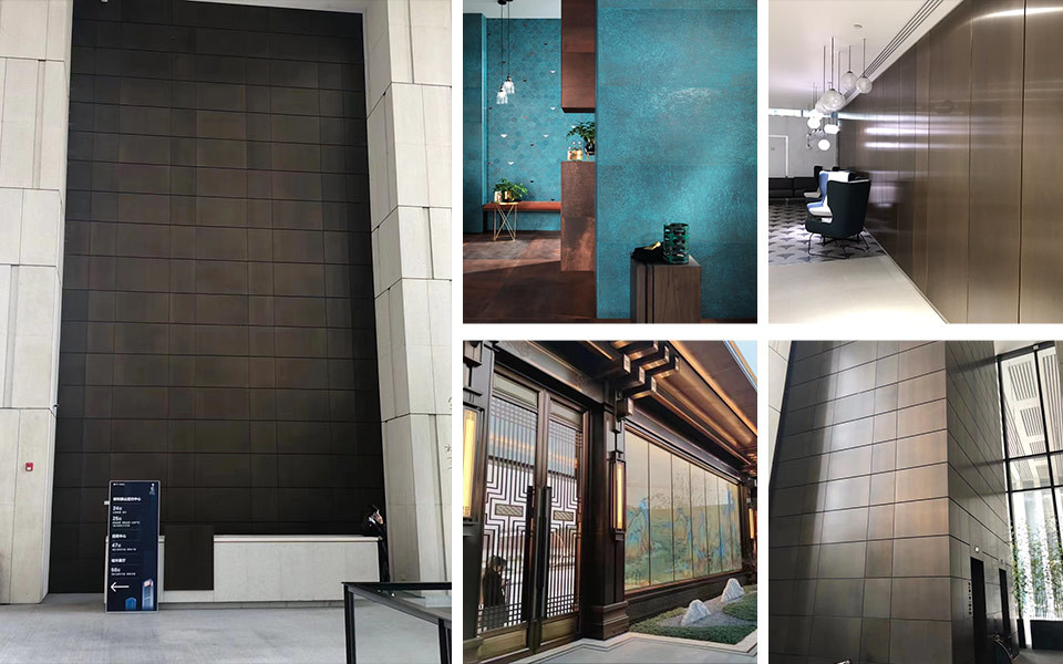 Antique Black 304 430 Textured Decorative Stainless Steel Sheet 1500mm Width