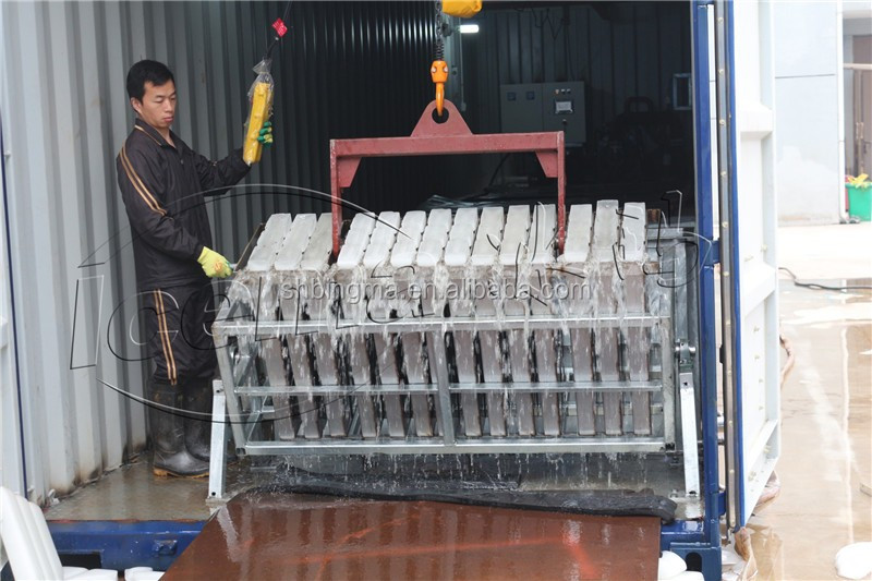 Automatic Container Ice Machine 220V 380V 410V 415V 440V 460V For Fresh Seafood Selling Ice Fishery