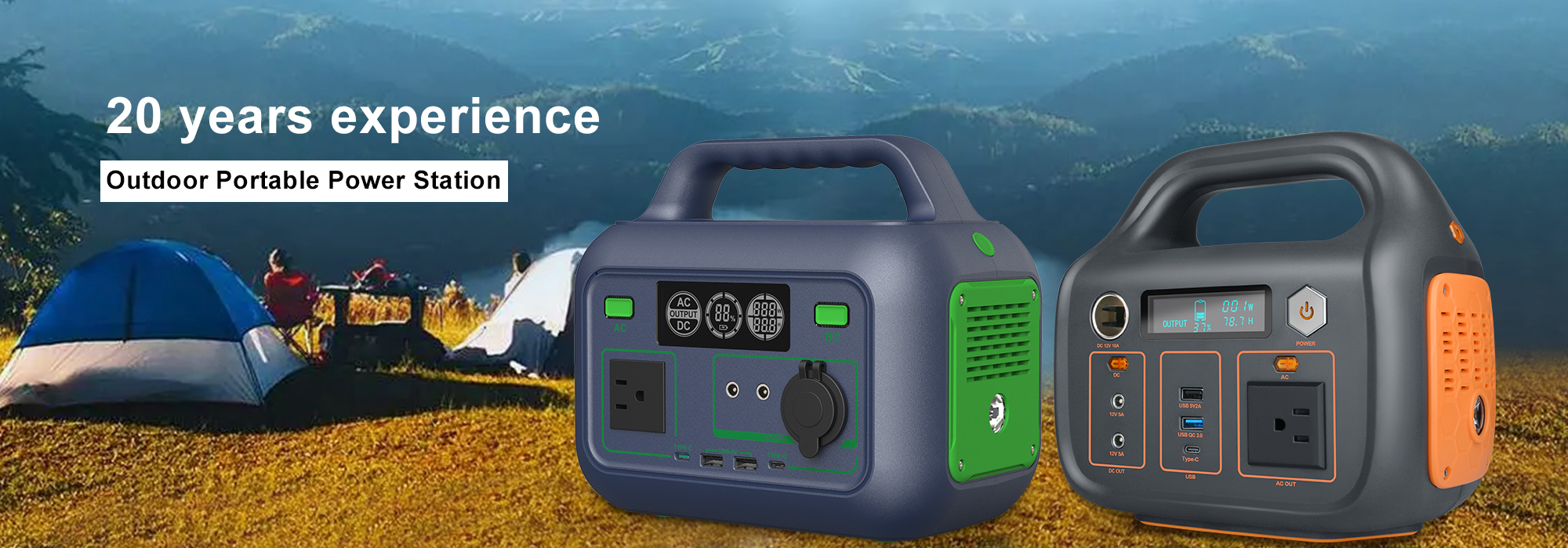YABO Type C input Output 300W home outdoor mobile AC 220v 110v solar generator 300w portable power station