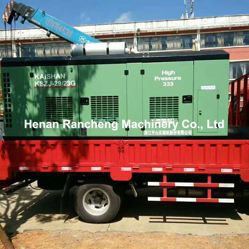 23bar Pressure Diesel Screw Drill Air Compressor 65L Oil Capacity 29m³/Min Capacity