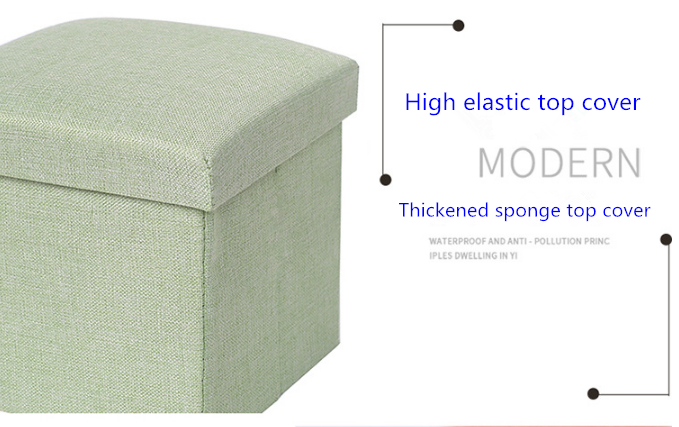 Satin folding storage box chair