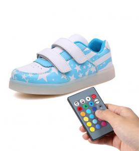 Trainer Simulation Led Shoes , Remote Control Girls Light Up Sneakers