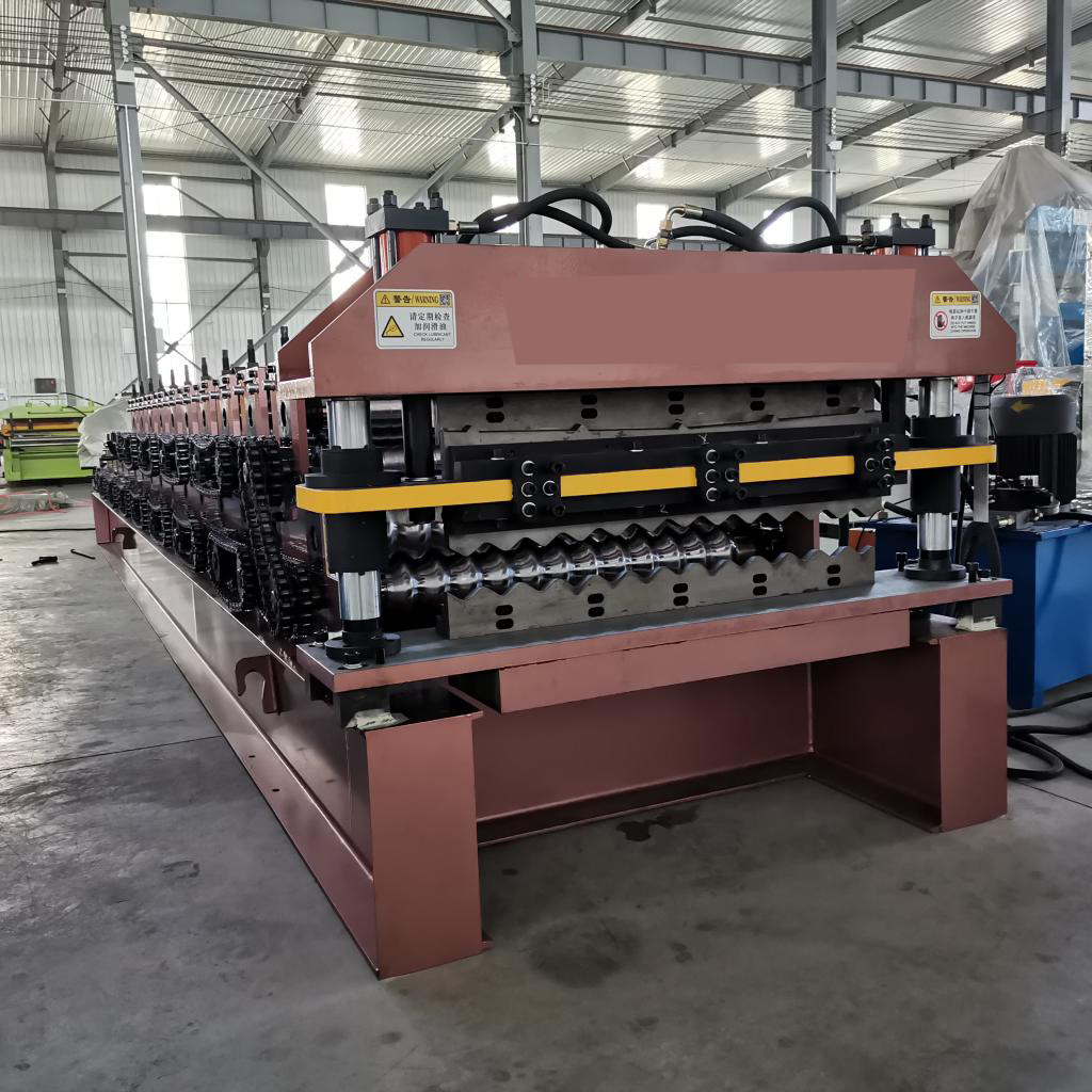 Plc 0.80mm Double Layer Roll Forming Machine 15m/Min For Ppgi Panel Roof