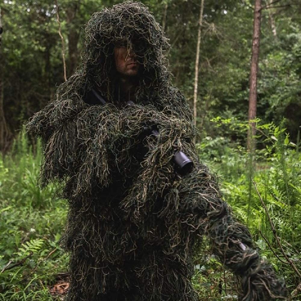Camouflage Ghillie Suit Camo White Snow Bionic Suit Clothing 3xl 4xl