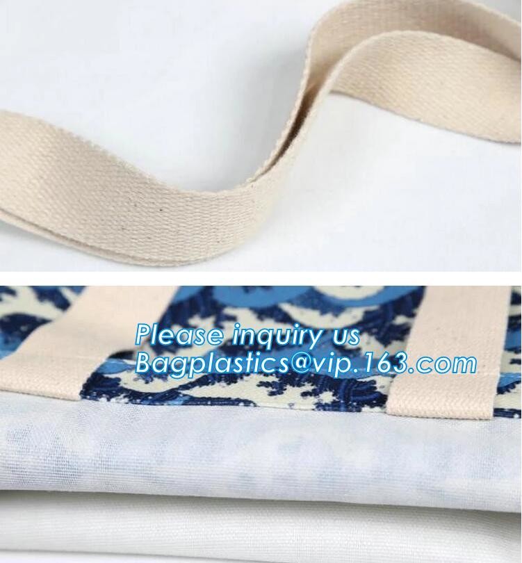 Reusable 100% Cotton Canvas Bag Canvas Tote Bags Convenient Environmentally Grocery Shopping Bags,zipper canvas bag cott