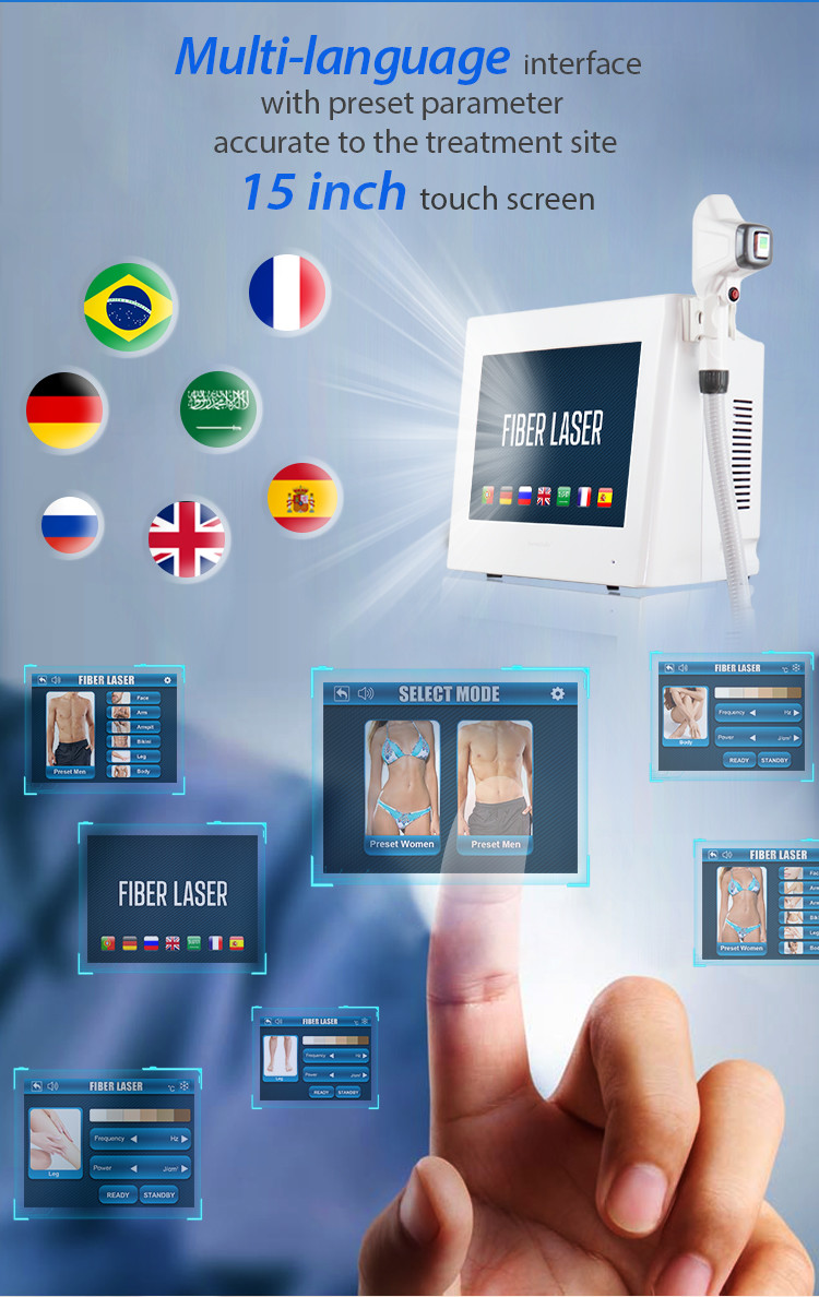 50 Million Shots 1200W Hair Removal Laser Machine 25kg Weight