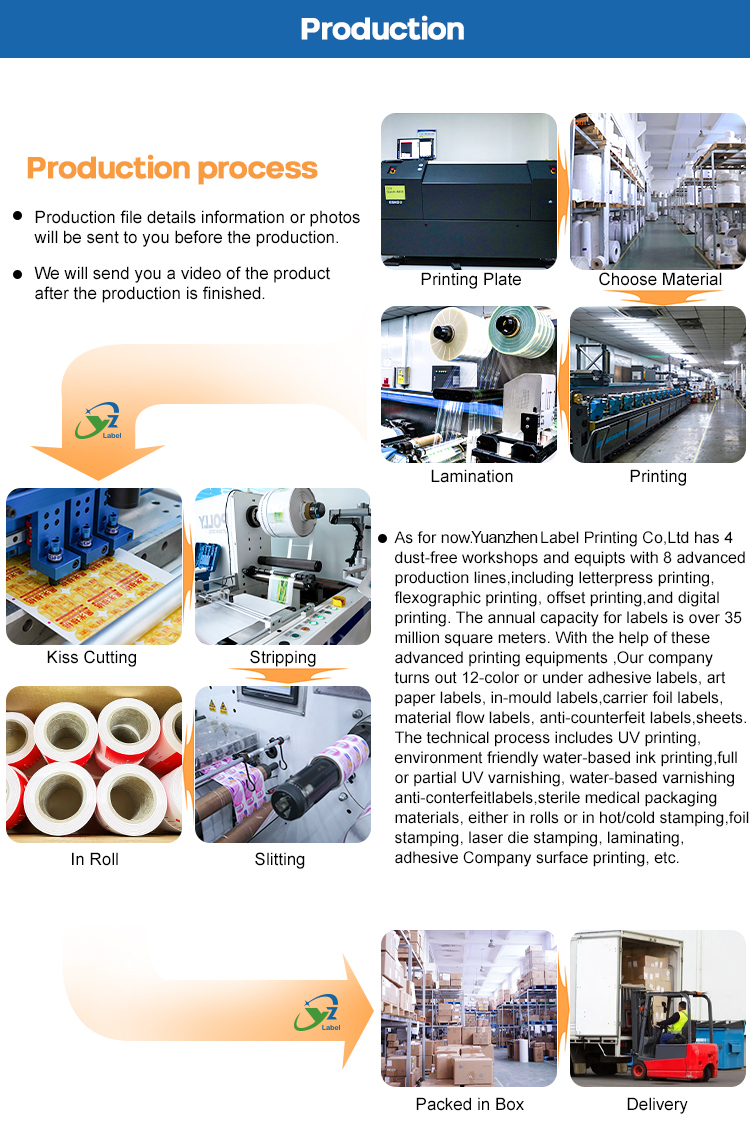 Custom Waterproof Adhesive Metal Transfer Sticker For Boxes Customized Size And Color