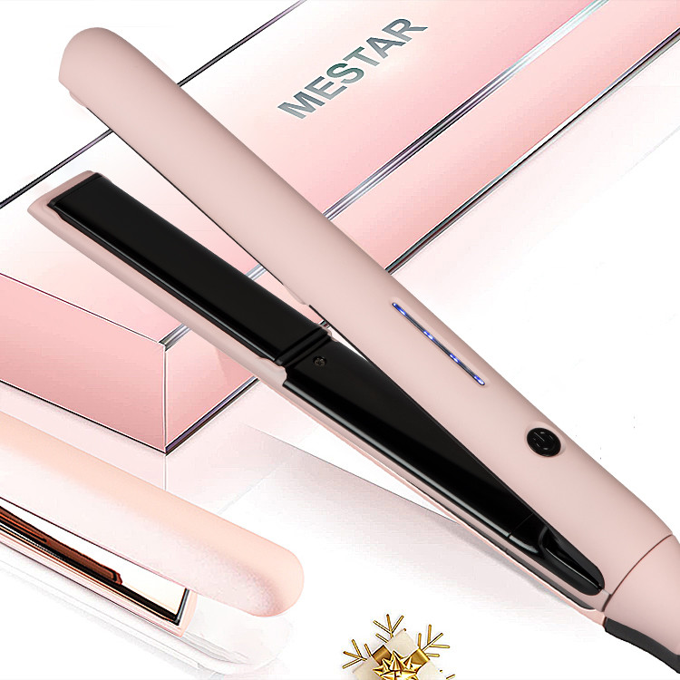 55W 2 In 1 Ceramic Tourmaline Ionic Flat Iron Hair Straightener Curler LED Display