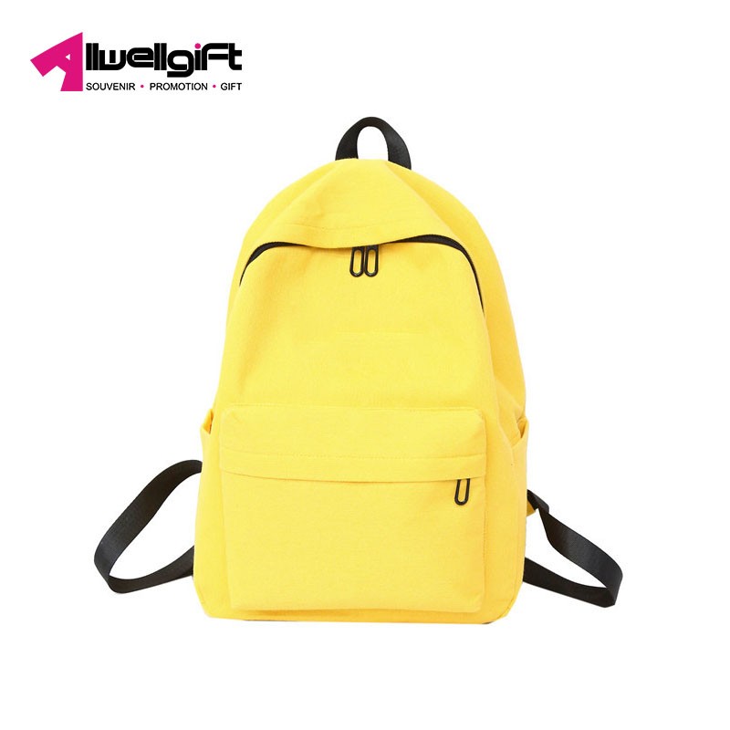 Breathable Canvas Large Capacity Backpack Wear Resistant With Computer Interlayer