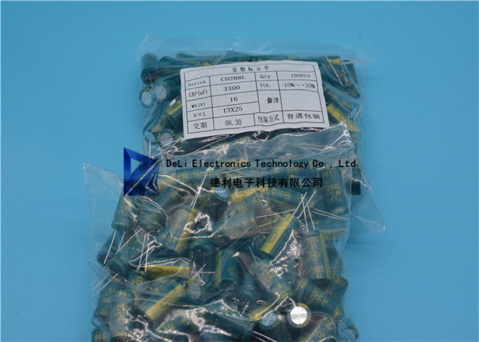 16V SMD Chip Capacitor Aluminum Material For Electronic Through Hole 3300UF CD288L