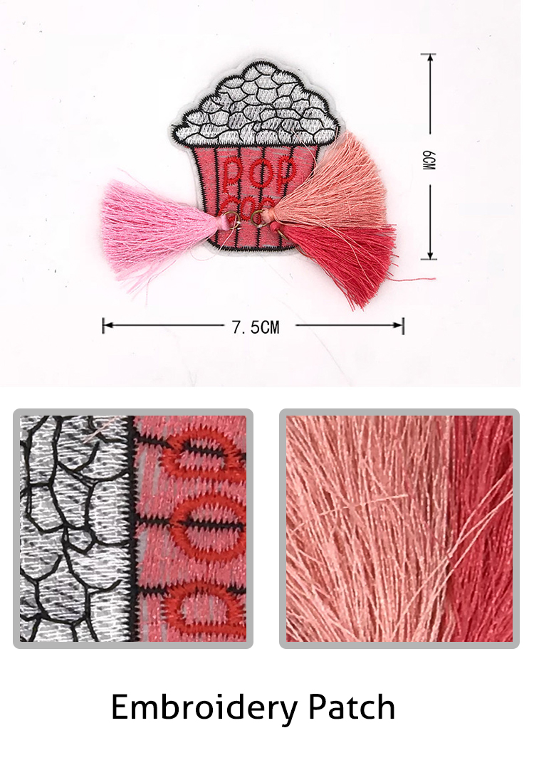 DIY Fashion Embroidered Animal Patches , Colorful Decorative Patches For Jackets