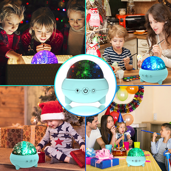 5V 1A 3W Animal Starry Night Light Projector Multifunctional Rotatable
