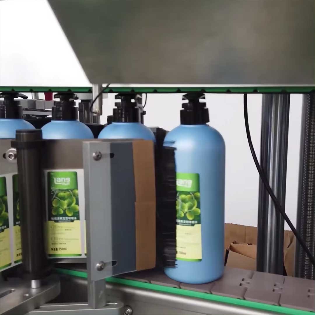 Automatic High Speed Front And Back Labeling Machine Squere Jar Labeling Applicator