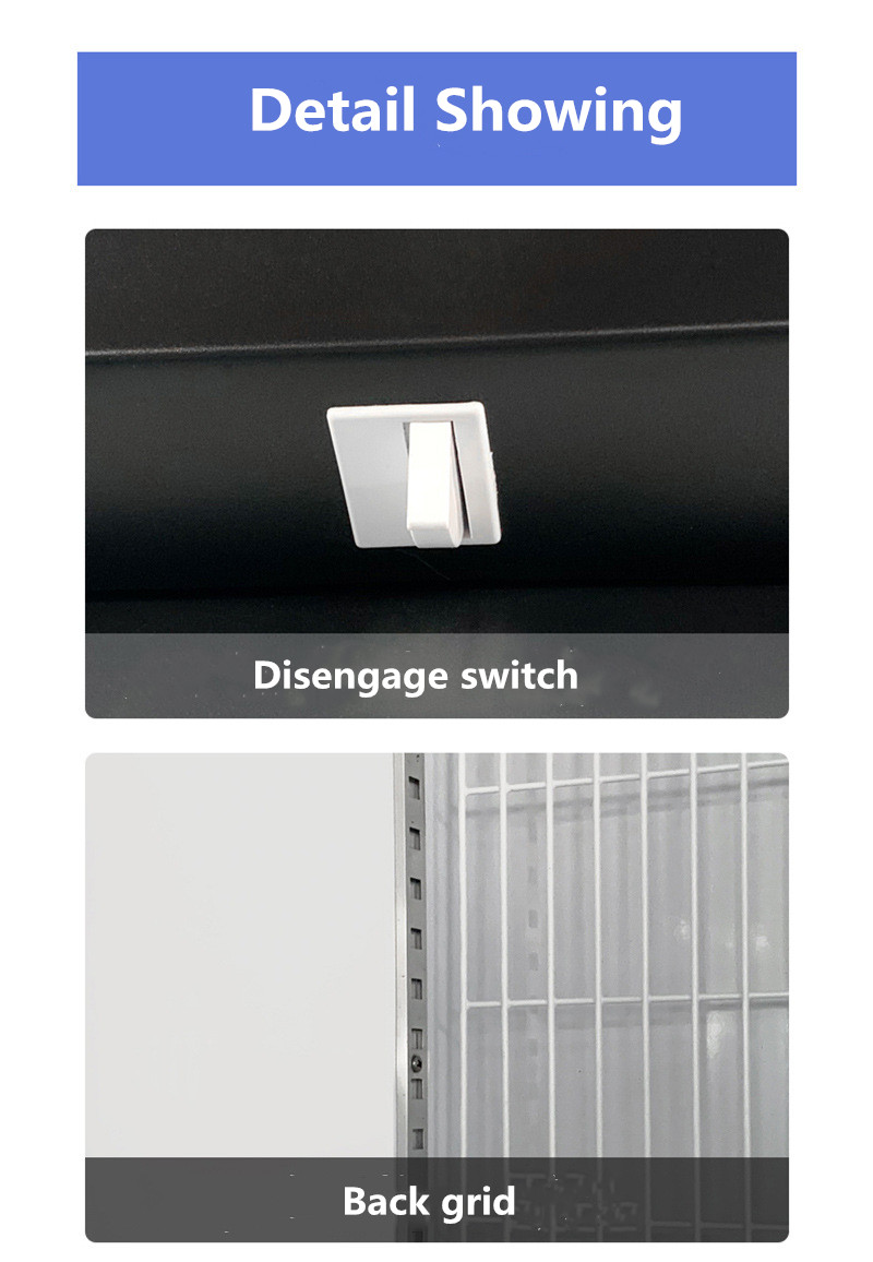 Multiclimate Vertical Glass Door Freezer , 750W 3 Door Merchandiser Refrigerator