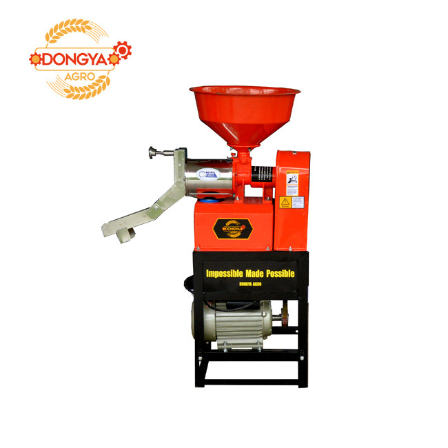 2.2kw 6N-40 Chrome Plated Single Phase Mini Rice Mill Machine 3HP