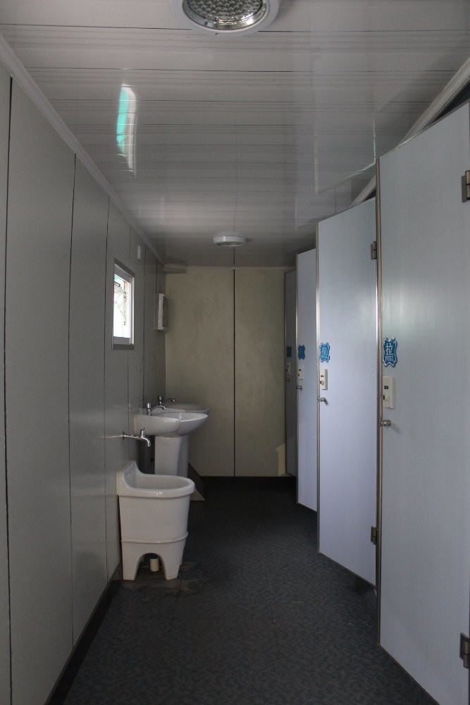 20GP Prefabricated Luxury Marble Floor Toilet Shipping Container