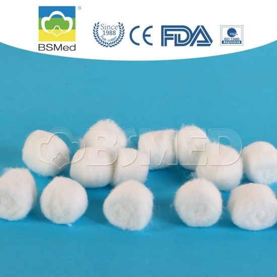 Medical Disposable Raw Cotton Wool Ball Swab High Absorbency White Color