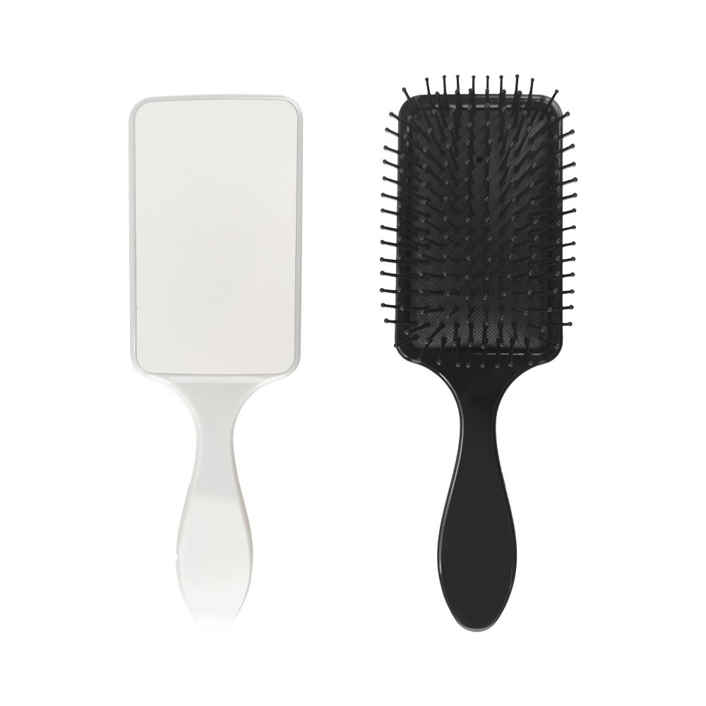 Personalized Blank Sublimation Plastic Paddle Brush With Printable Metal Insert For Photo Printing