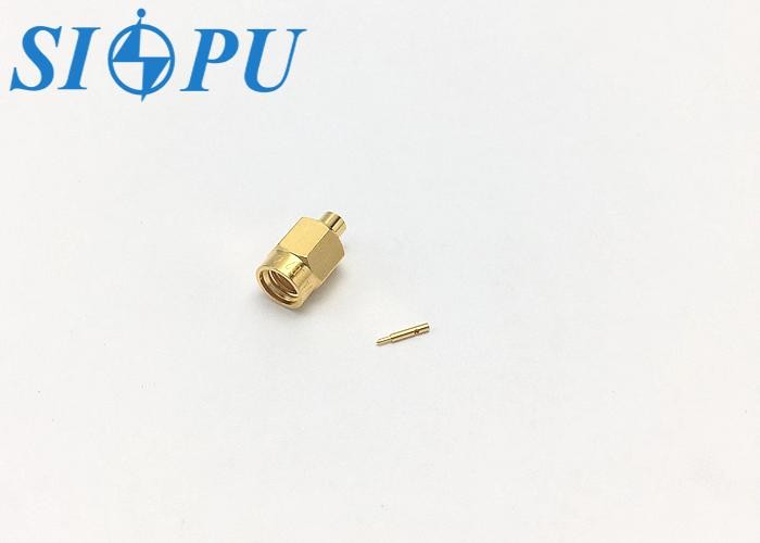 SSMA-JB2 Male RF SSMA Connector Mates With 2# Semi Rigid / Semi Flexible Cable
